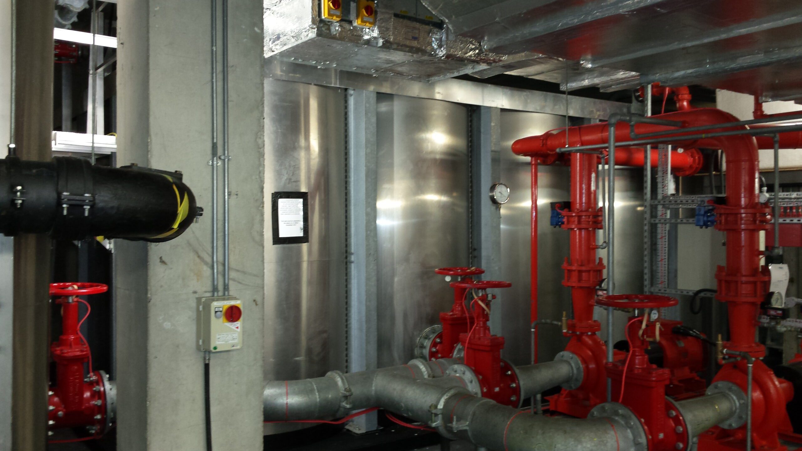 Firetainer in Plant Room