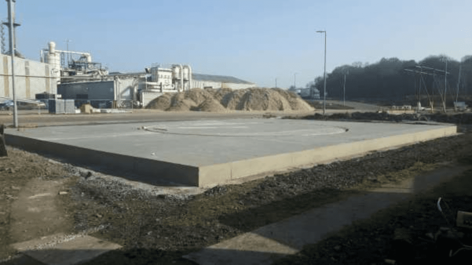 Franklin Hodge Design and Installation of a Glass-Coated Tank with GRP Roof – Norbord Europe, Stirling